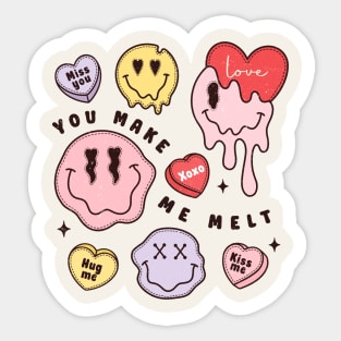 You Make Me Melt Love Smiles Sticker